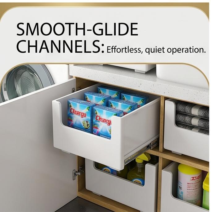 Stackable Plastic Storage Box Multi-size Drawer Desktop Cabinet Organizer for Cosmetics Snacks Home Space Saving Tidy Holder