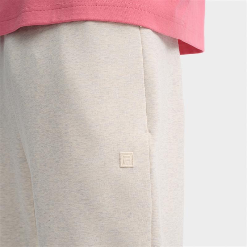 New FILA FILA MILANO Italian Luxury Sports Collection Knitted Sports Pants Men's Light Khaki Heather Gray F11M435604FLK