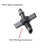 30Pcs 6mm Male Thread Single Barbed 4/7mm PVC Hose Connector for Drip Irrigation Watering Fitting Garden Tools Accessories