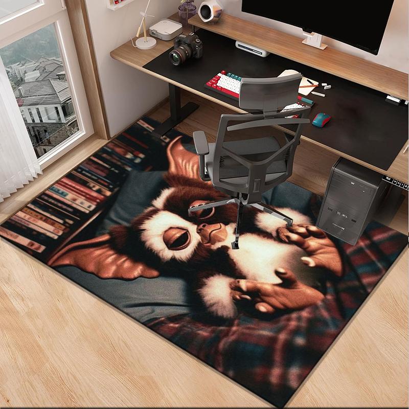 Mysterious Little Monster Office Rug Chair Mat, Game Carpet, Suitable for Front Door, Bedroom, Living Room, Desk, Holiday Gift