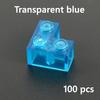 MOC Transparent Bulk Bricks 1x1 2x4 1x4 Clear Building Block Wall Panels and Baseplates