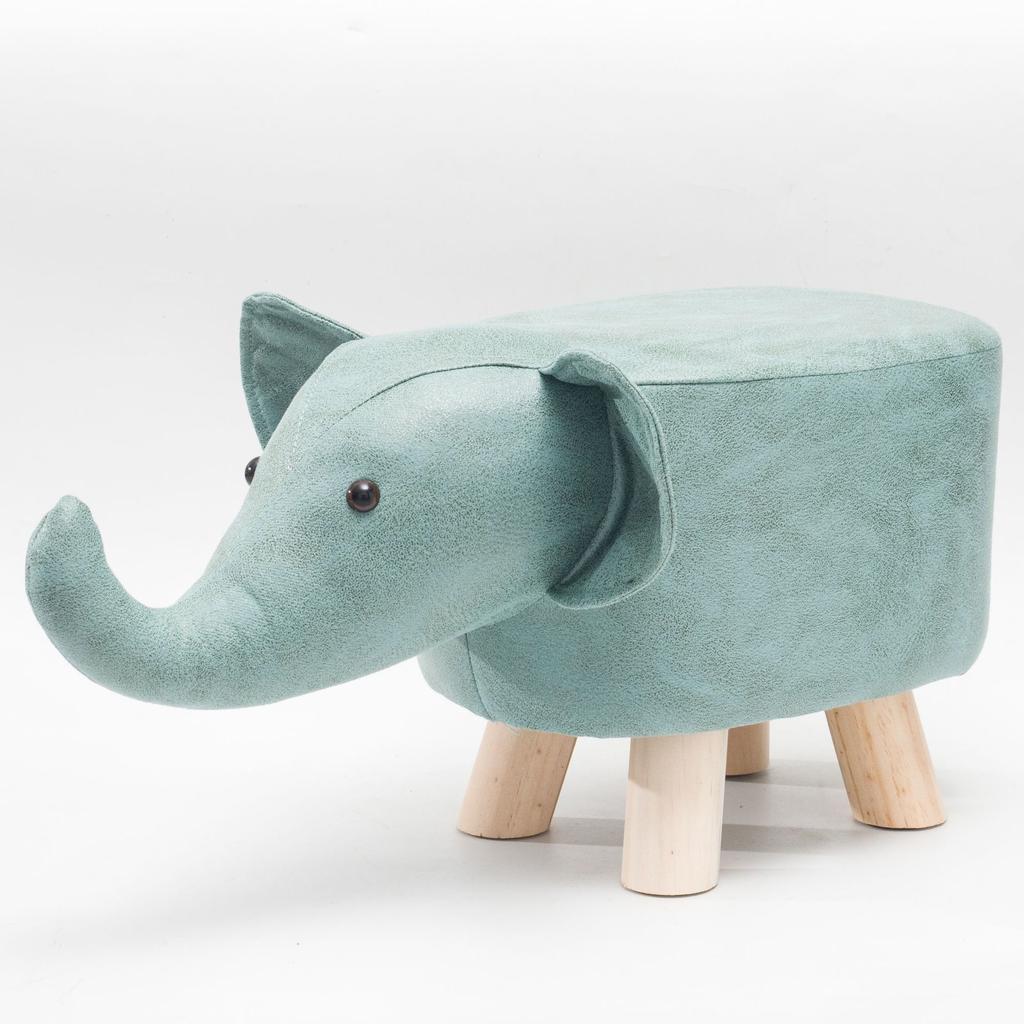 Creative Stool Children Nordic Style Porch Cartoon Shoe Changing Small Stool Living Room Wooden Animal Low Stool