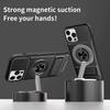 For iPhone 13 Pro Case Compatible with MagSafe Ring Holder Foldable Kickstand TPU PC Phone Cover with Camera Lens Slider