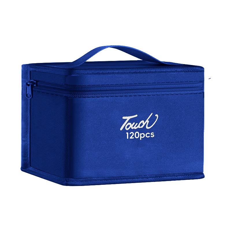 

1 шт. Большая вместимость Сумка для хранения художественных маркеров 40/100/120 шт. Сумка для карандашей Складной квадратный органайзер-пенал для маркеров