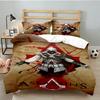 3PCS Assassin Bedding Set Printed Duvet Cover Closure Includes 1 Duvet Cover & 2 Pillowcases for All Seasons Bedroom Decor