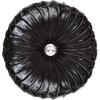 Tresshouse European Round Throw Pillows, Soft Spandex Fabric Pumpkin Pleated Handmade Metallic Accent Circle Insert Cushion Diamond To Enhance for