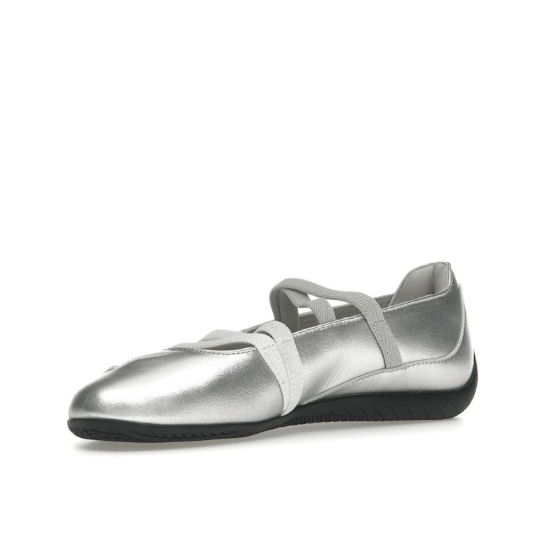 PUMA Speedcat Ballet Metallic Women's Silver White Low Top Lifestyle Sneakers 401581-01