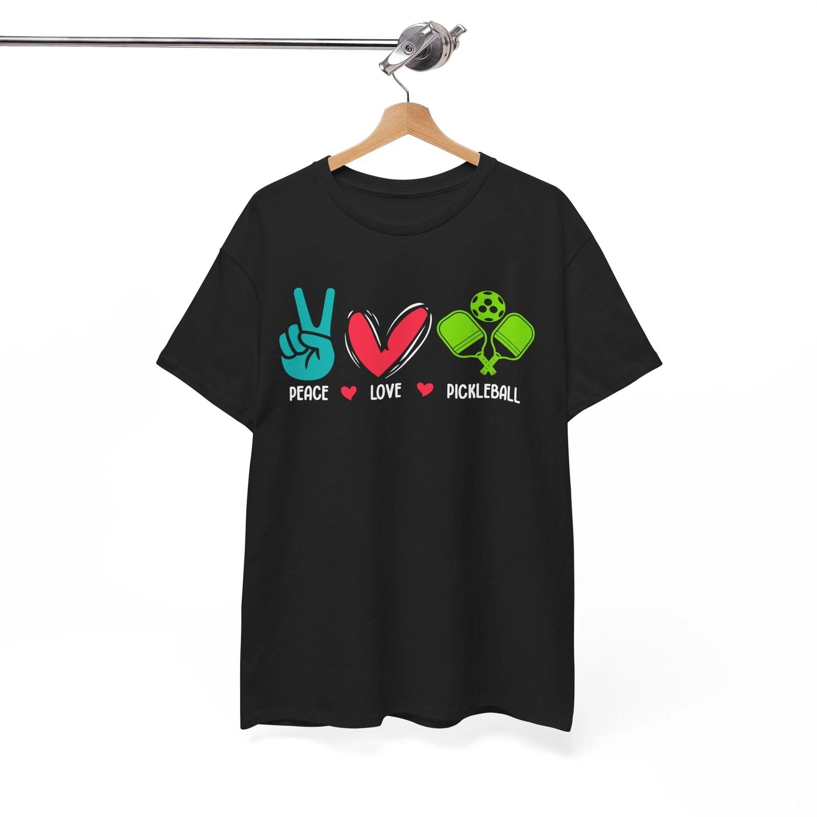 Good Vibes Only T-Shirt | Positive Energy Peace Love Pickleball Shirt M