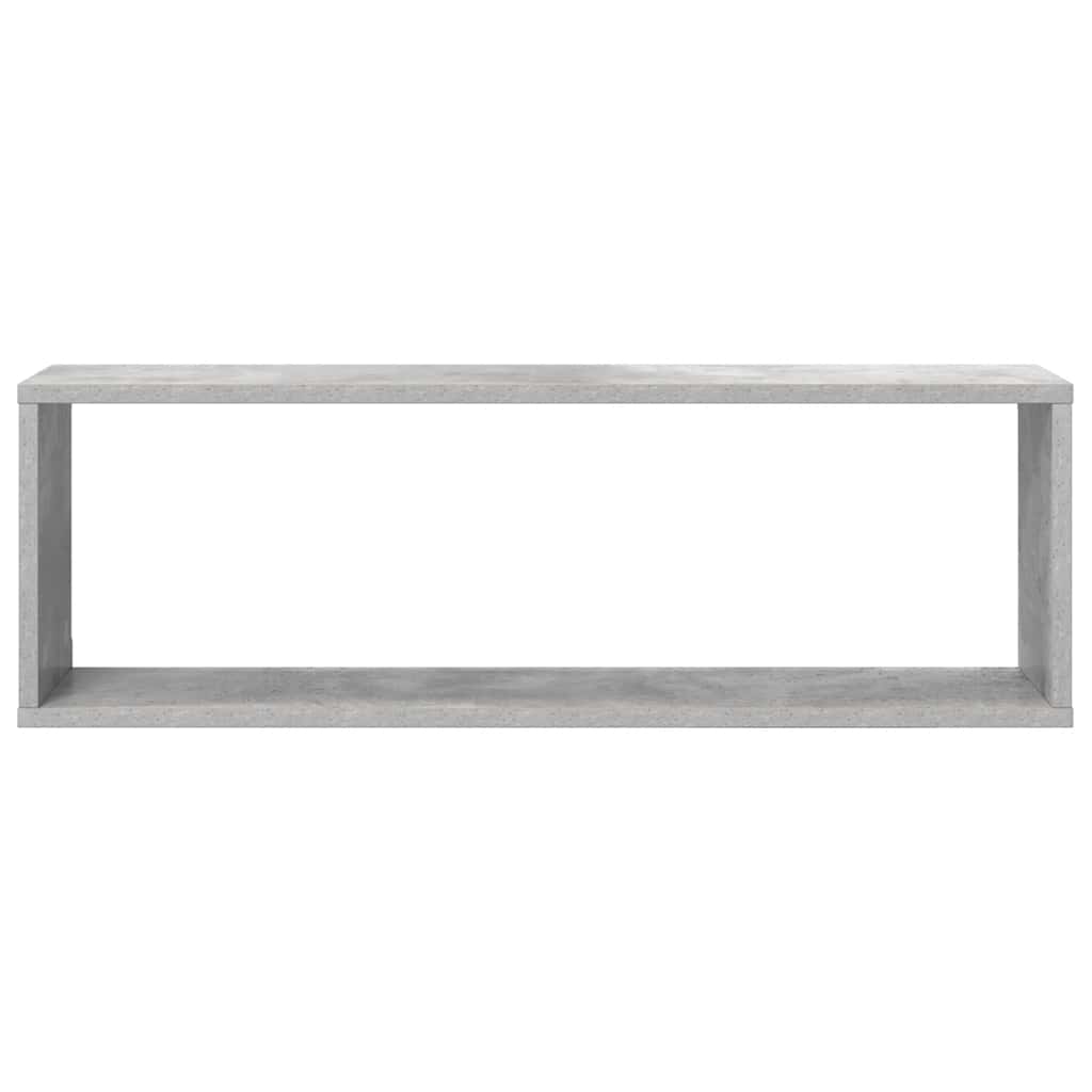 Vidaxl Wall Shelves Cubes, 4 Pcs., Concrete Gray, 80X15X26.5 Cm