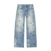 2026 Wide Leg Denim Pants Low Waist Rhinestone Fashion Jeans Women