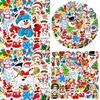 50 Adorable Cartoon Christmas Stickers For Kids And Adults