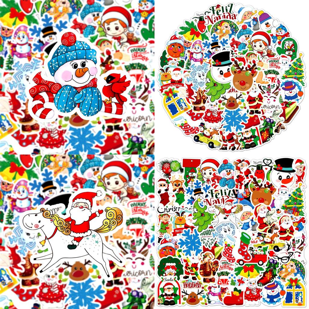 50 Adorable Cartoon Christmas Stickers For Kids And Adults