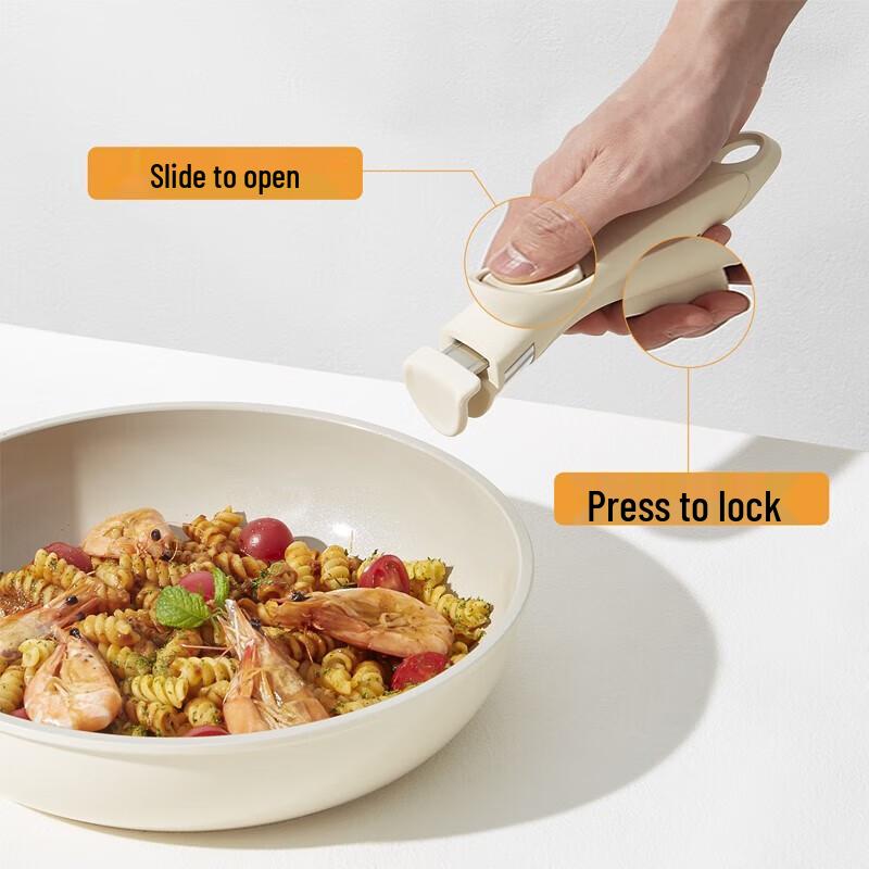 Set de Cocina REDCHEF de 5 Piezas con Mango Desmontable, Cerámico Antiadherente