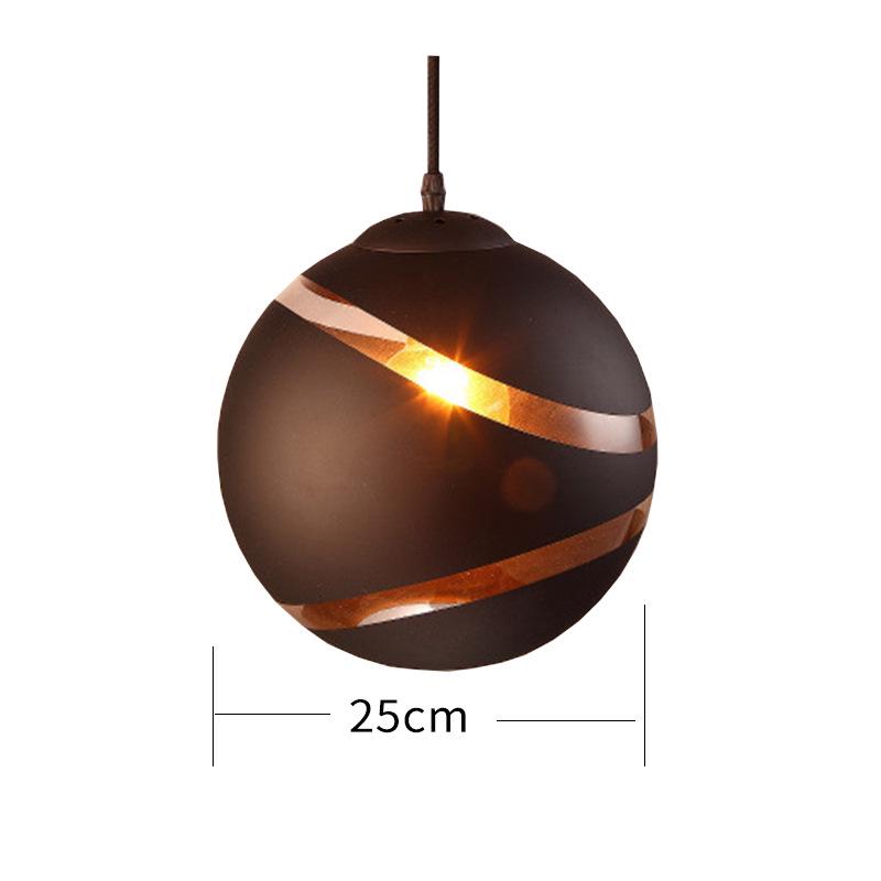 Nordic Retro Glass Pendant Light for Dining, Living Room, Bar, Cafe