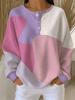 Women's waffle long sleeved T-shirt, made of soft, skin friendly, breathable fabric, comfortable, casual, versatile and stylish