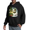 Men's Hooded Sweatshirt, Contrasting Color Sweatshirt, Sports   Casual Jacket