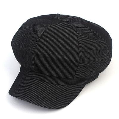 Universal Chemistry Stripe Black Belted Newsboy Cap