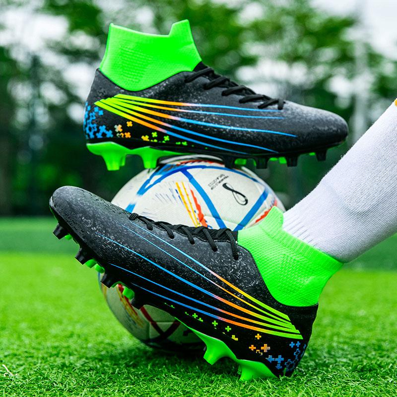 35-47 Football Shoes High-top Outdoor Men's Long Nails Sports Football Boots Large Size Youth Sports Football Boots Children