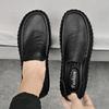 Leather Peas Shoes Men's Autumn Models Men's Breathable Business Casual Leather Shoes Soft Cowhide Soles Widened Soles Men's Shoes