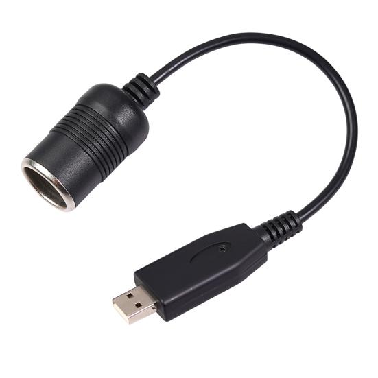 

Автомобильная розетка для прикуривателя, USB преобразователь 5 В в 12 В, автоматический видеорегистратор, линия питания для электронных собак чёрный