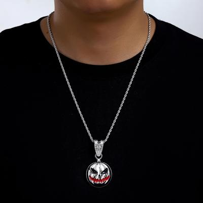 Halloween Dýně Lebka Slitina Kapající Přívěsek Osobnost Přehnaný Pánský Náhrdelník