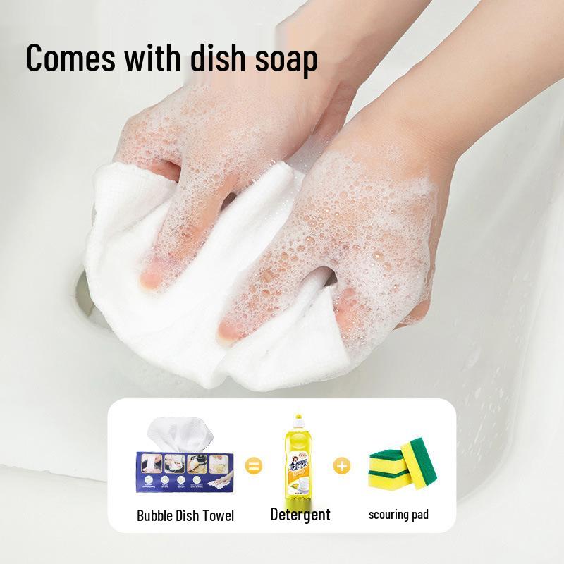 Disposable Kitchen Dishcloths with Detergent
