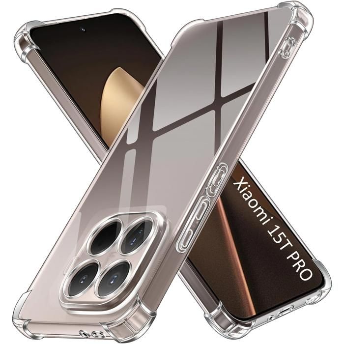 Coque pour Xiaomi 15T PRO - Antichoc Protection TPU Souple Transparent Phonillico®