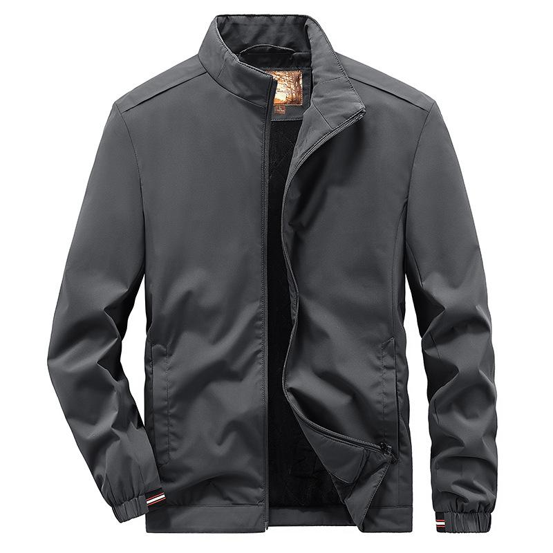 New Autumn and Winter Men's Casual Cotton Coat, Stand Collar, Loose Large Size Men's Fashion Quilted Cotton Coat