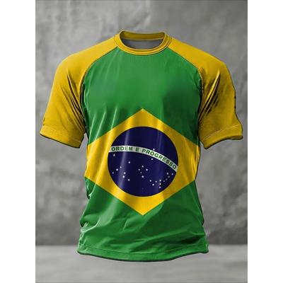 T-shirt de Football Brésil Hommes Femmes Maillot de Football Équipe Nationale Sportif Été Athlétique To
