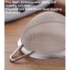 3.3inch 304 Stainless Steel Fine Mesh Strainer for Kitchen, Colander-Skimmer with Handle, Metal Sieves Sifters