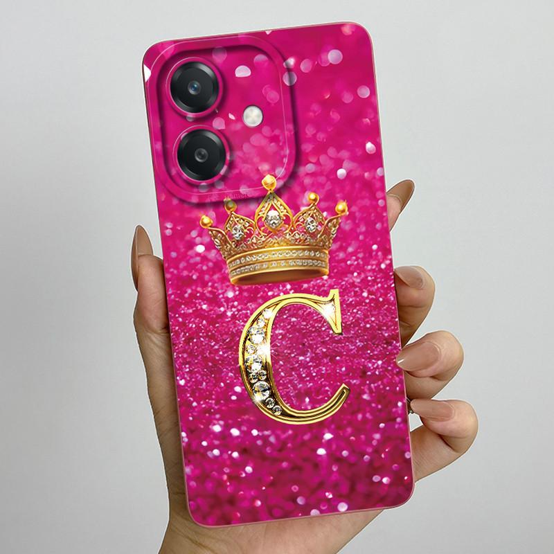 For Oppo A60 5G Case Silicon Crown Letter Shockproof Coque For OPPO A3 5G CPH2683 Cover For OPPO A3X A 3X A40 A40m 4G Phone Case