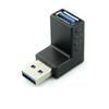 USB 3.0 Adapter 90 Degree Male to Female Combo Up & Down Angle Coupler Connector