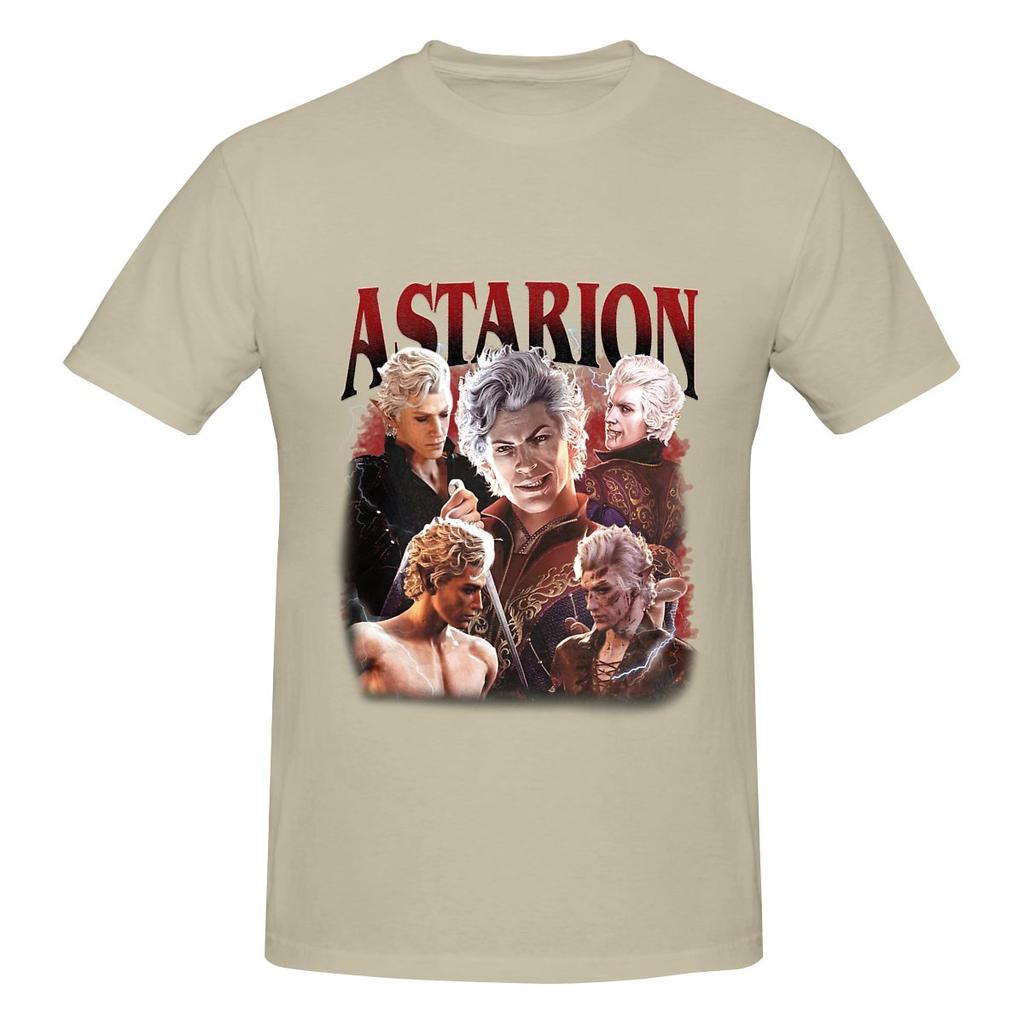 Vintage Astarion Baldurs Gate 3 Delicaat T-shirt Zoet Meisje Meisjesachtig Gevoel Eenvoudige Prints Shirt