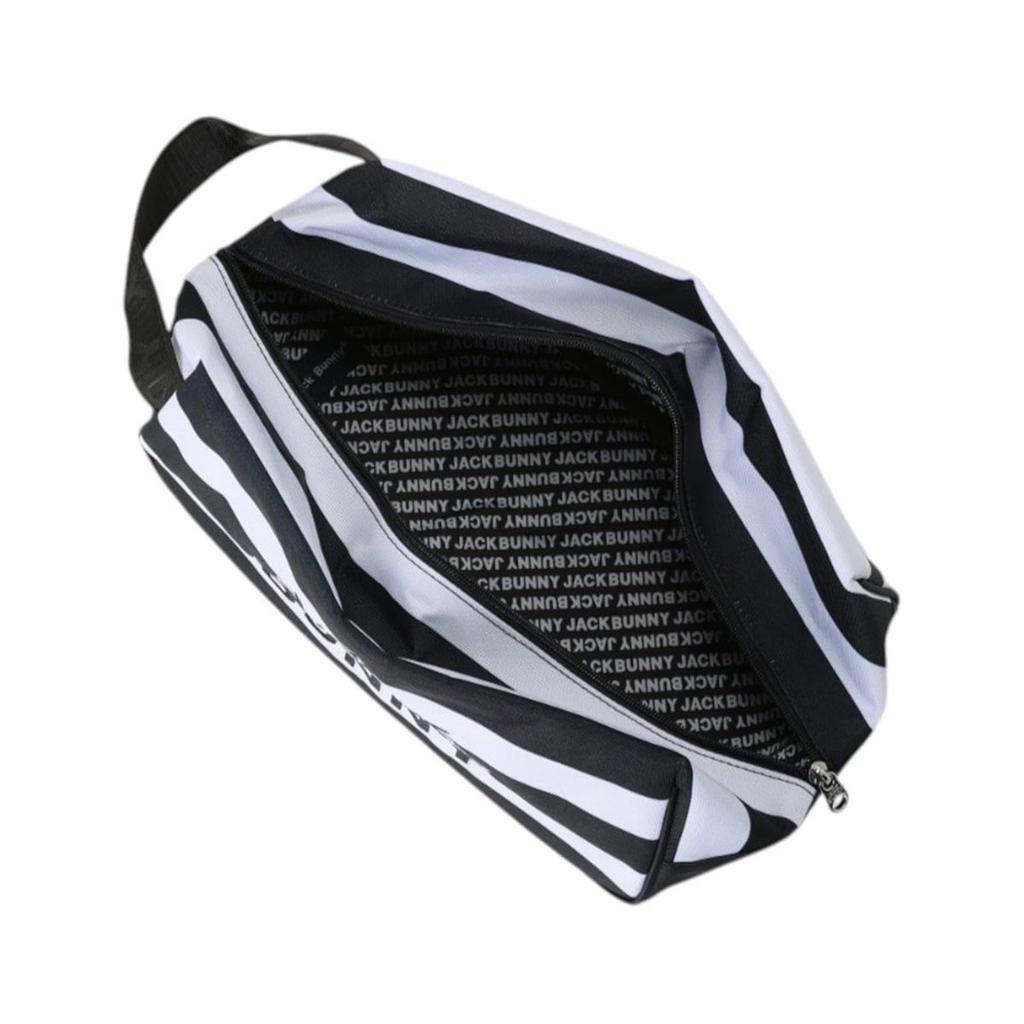 Jack Bunny Unisex Basic Series Golf Shoe Case Brand Logo Polyester Shoe Bag 262-6984709 Navy Border
