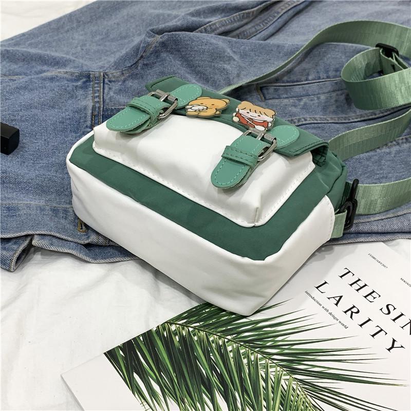 Crossbody Bag Women's New Small Bag Cute Nylon Bag Female Student Korean Version Japanese Literary Ins Shoulder Small Square Bag