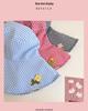 Women's Korean Checkered Wide Brim Fisherman Hat with Butterfly Tie for Summer Sun Protection