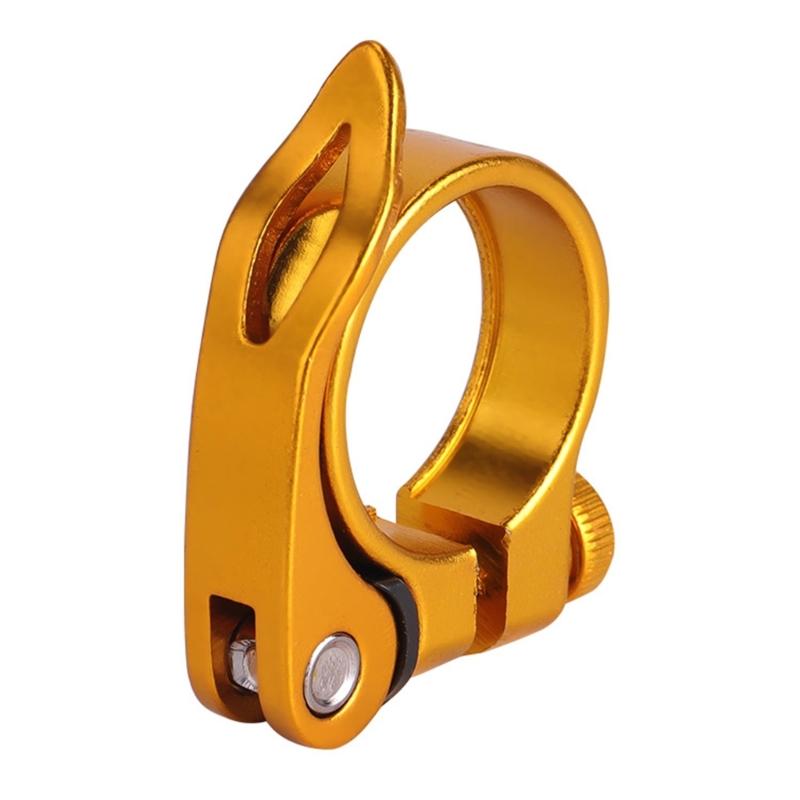 

Aluminum Alloys 34.9mm Seat Tube Clamp Road Bike Seatpost Post Clamp Tube Clip Bike Saddles Seat Clamps Enduring золотой