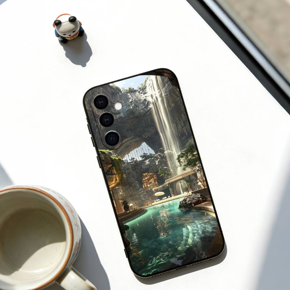

Secret Island Phone Case For Samsung Galaxy A73,A72,A71,A70,A53,A52,A51,Others Soft Black Cover Samsung a13 5g