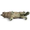 Large Solid Tibetan Gray Wolf Model - Children's Cognitive Toy Ornament
