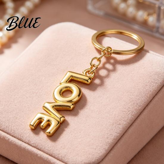 Durable Key Ring LOVE Keychain for Backpacks Alloy Letter Car Handbag Charm Pendant Holder Pendant Romantic Valentine’s Day Gift