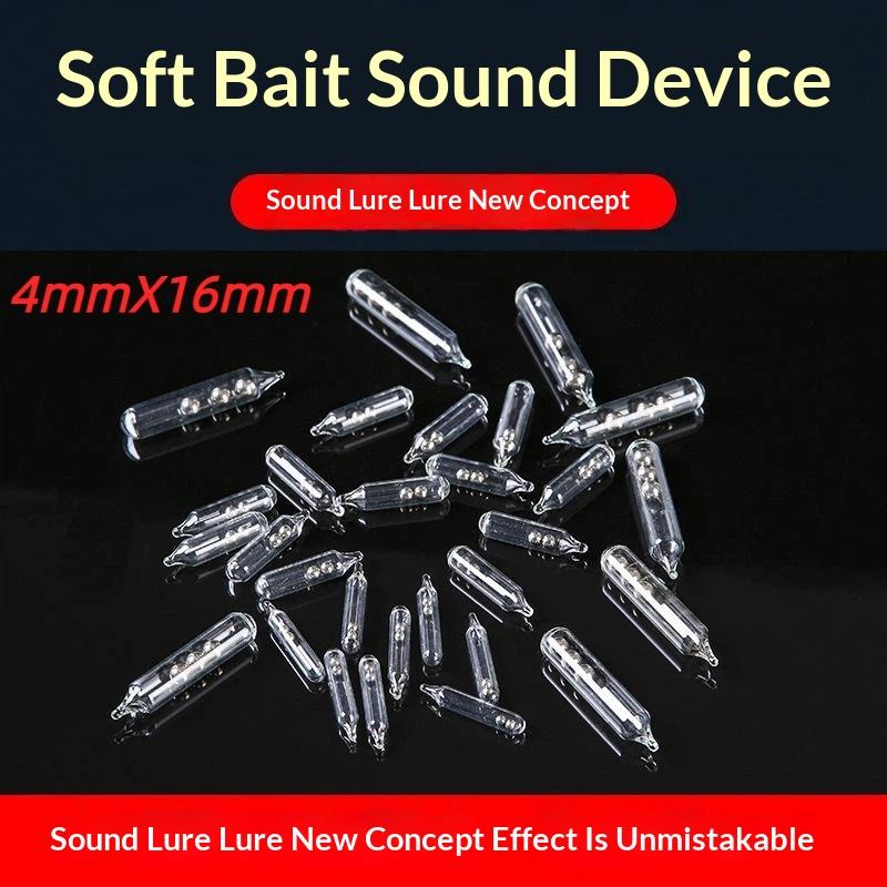 10Pieces Tube Glass Shake Ball Rattle Ball Fishing For Soft Lure Worm Bait ,Fishing Accessory Tackle