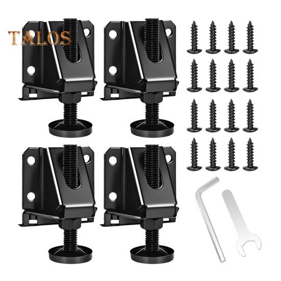 Schwerlast-Nivellierfüße 330 lbs Tragfähigkeit Höhenverstellung Rutschfestes Design Verstellbares Möbel-Nivellierfüße-Set