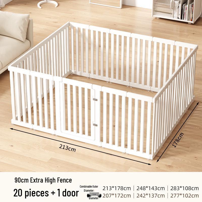 Super High 90cm Pet Fence with Large Buckle for Medium to Large Dogs - Resin Dog Cage Fence for Home Use