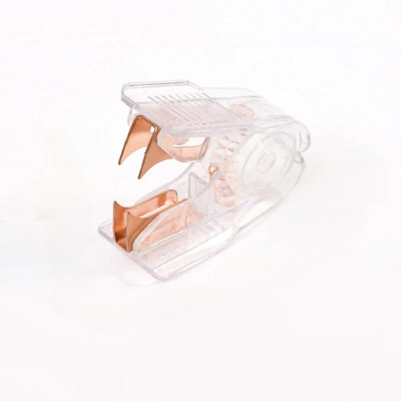 Mode Roségold Hefter Schreibtisch Binder Buch Papier Heften Klammerentferner Klammern Halten Locher Büro Bindematerial