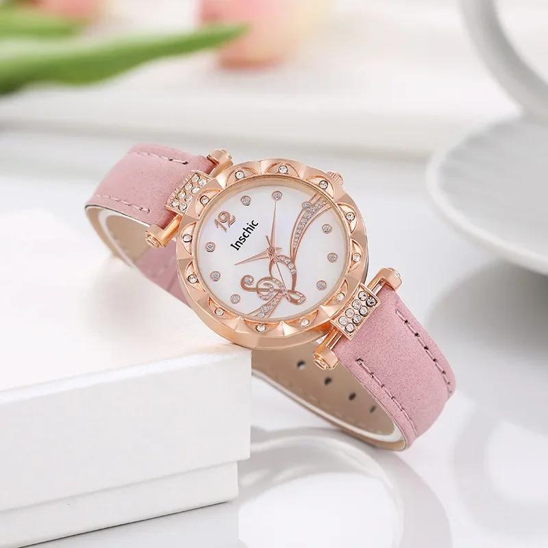 Fashion Business Watch for Women Simple Ladies Leather Quartz Watch Women Bracelet Wristwatch