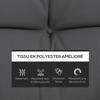 Set of 4 Outdoor Cushions for Garden Swing, 1 Seat Cushion Back Cushions and 2 Pillows