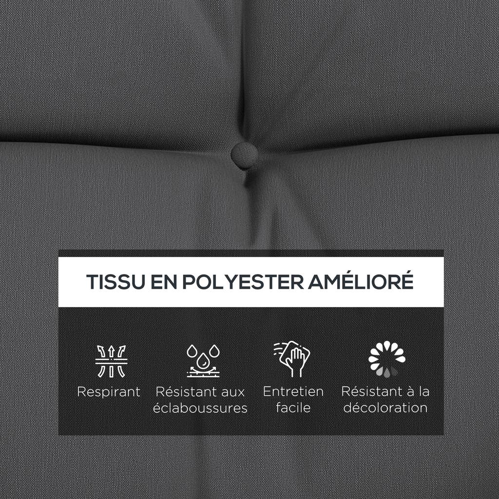 Set of 4 Outdoor Cushions for Garden Swing, 1 Seat Cushion Back Cushions and 2 Pillows