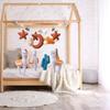Baby Mobile for Crib with Felt Moon Star Alpaca Decor, Creative, Boho Nursery Decor,Baby Toy