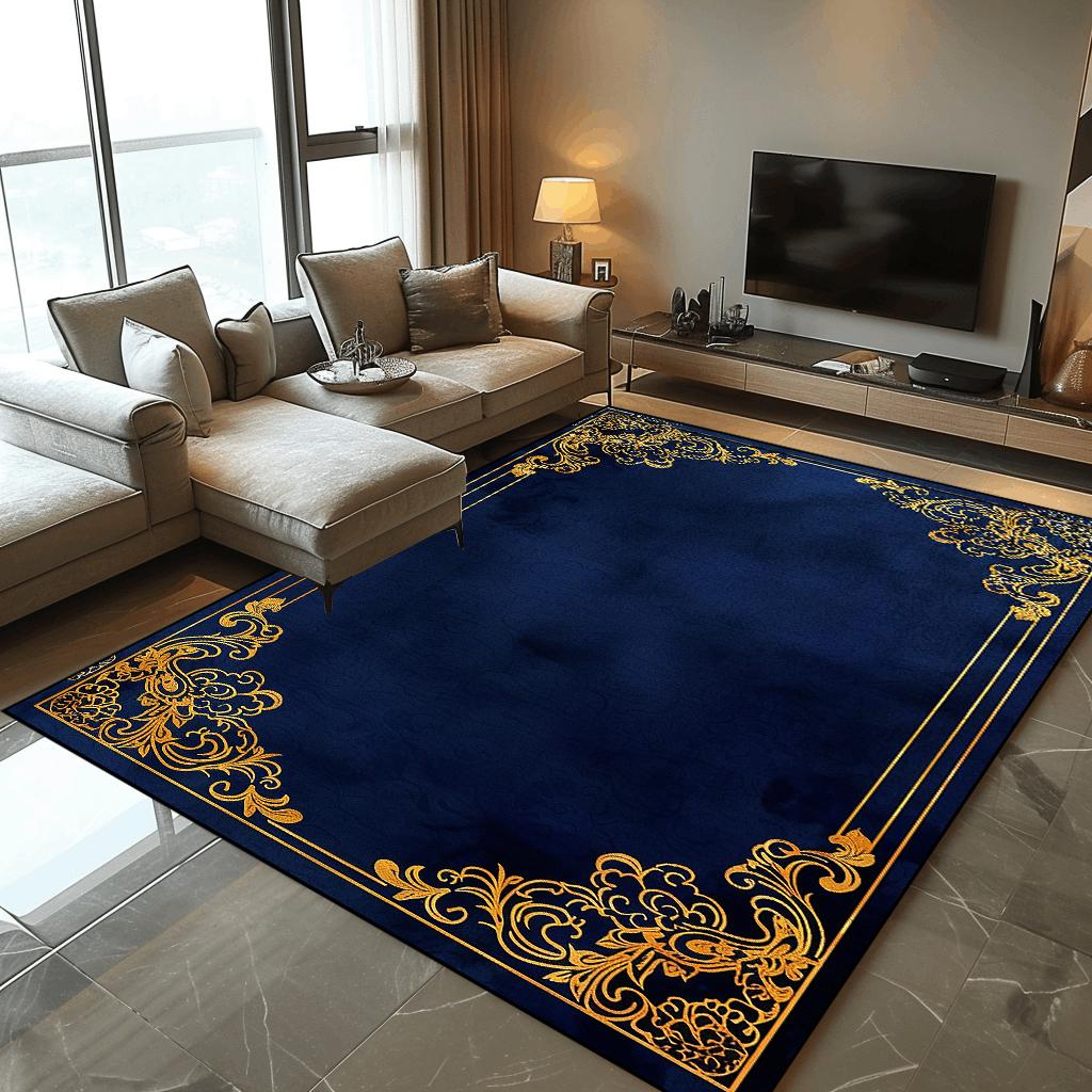 Modern Abstraction Rug Living Room Decoration Luxury Light Carpet Large Area Bedroom Comfortable Soft Mat Non-slip Lounge Rug
