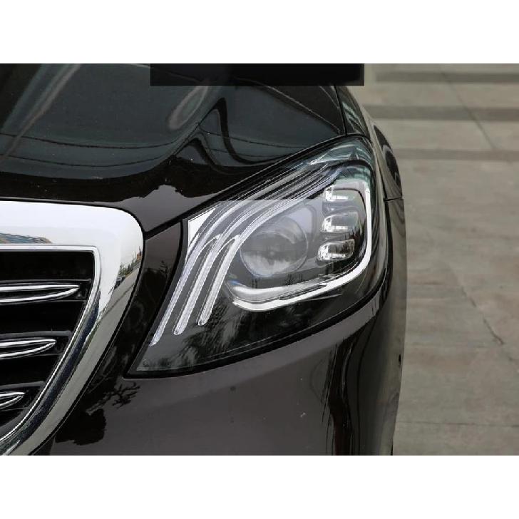 For Mercedes-Benz W222 S320 S350 S450 S500 2018 2019 Headlamp Cover Car Headlight Lens Glass Replacement Lights Auto Shell
